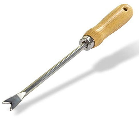 DEMA Hand Unkrautstecher 295 – Löwenzahnstecher, Unkrautentferner, Gartenwerkzeug – ergonomisch, robust, präzise – für Garten, Beete, Rasenpflege