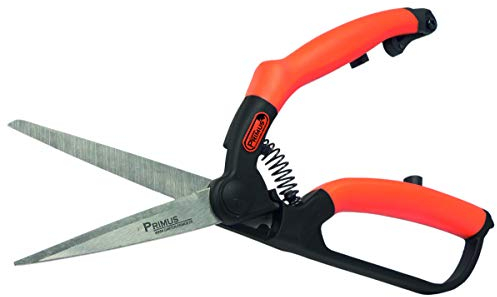 Garten Primus Gartenschere, Grasschere, Rasenschere, Buchsbaumschere, klein, schwarz/orange, 26,1 x 7,3 x 2,1 cm, 01200