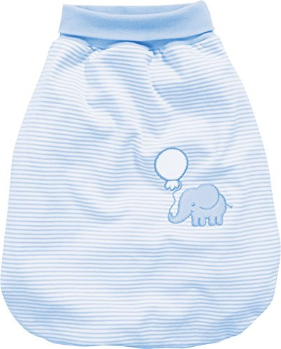 Schnizler Baby sovsäck, sparkpåse elefant med elastiskt midjeband, 17 – blå, One size