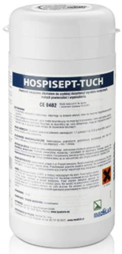 Hospisept - Toallitas desinfectantes táctiles para equipos médicos, 100 unidades