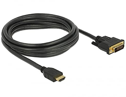 DELOCK 85655 ADAPTADOR DE CABLE DE VÍDEO 3 M HDMI TIPO A (ESTÁNDAR) DVI NEGRO