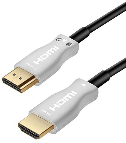 TechExpert - Cavo HDMI 2.1 in fibra ottica 48 Gbb/secco, 15 metri, 4K120Hz, 8K60Hz, HDR HDCP 2.2 3D eArc