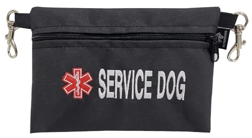 ActiveDogs Service Dog Bag, 7 x 5 Medical Alert Pouch with Zipper