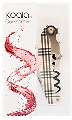 Koala Spain Retro Sacacorchos Dos Tiempos, Acero Inoxidable, Multicolor