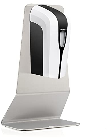 Edelstahl-Tisch-Ständer inkl. Sensor-Desinfektionsspender mit Nebeldüse für Flüssigmittel, berührungslose Handdesinfektion mit Sensor, Tischständer, Tischständer, Aufsteller