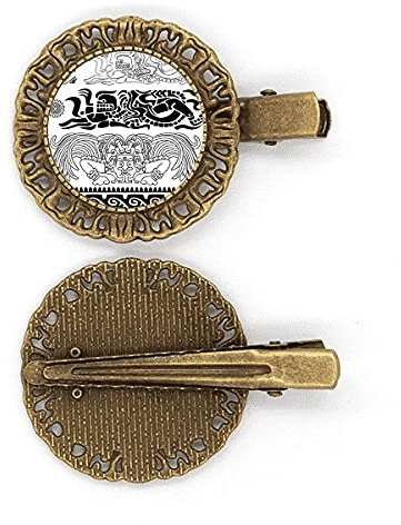 Antikes Ägypten Abstract Art Decorative Pattern Haarnadel Haarschmuck Brosche Haarklammer Barrette