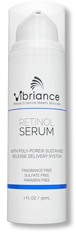 Vibriance Retinol Serum for Face - Reduces Appearance of Deep Wrinkles and Large Pores, Enhances Tone, Improves Complexion - Sensitive, Mature Skin Night Cream - 1 fl oz
