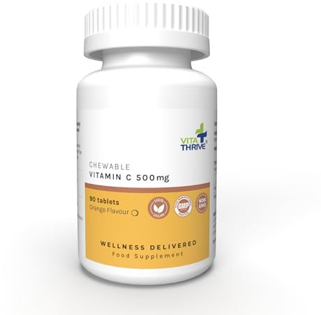 VitaThrive® Vitamin C 500mg Chewable– 90 Tablets