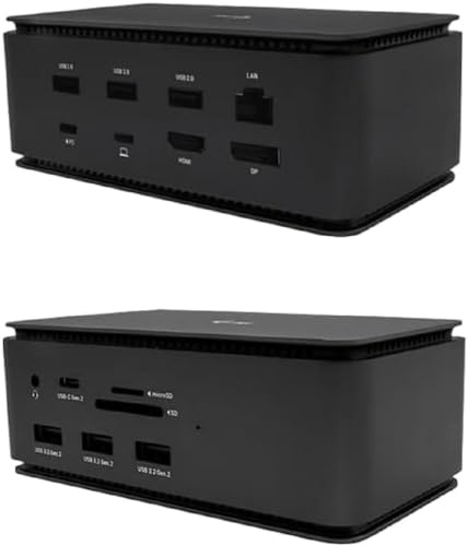 USB 4.0 Metal DOCKINGSTATION DUAL 4K HDMI DP PD 80W