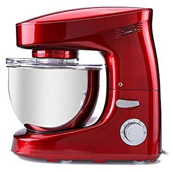 6L Robot da Cucina Frullatore a Spirale Impastatrice per Pane Supporto per frullino per Le Uova con Gancio per Impasto Ciotola Rimovibile Crema per impastare Frappè