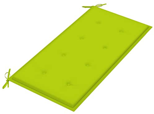 WIFESE Gartenbank-Auflage Hellgrün 100x50x3 cm Stoff Sitzkissen Bank Bankauflage Sitzkissen Outdoor Sitzpolster Bank Sitzauflagen Gartenmöbel Universellen Design Geeignet für Gartenbänke im Freien
