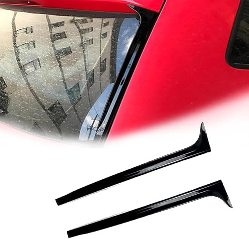 AJIH Voiture Arrière Fenêtre Aileron Latéral Aile pour Volkswagen VW Polo MK5 2011 2012 2013 2014 2015 2016 2017, Coffre Becquet Gauche Droite Modification Accessoires