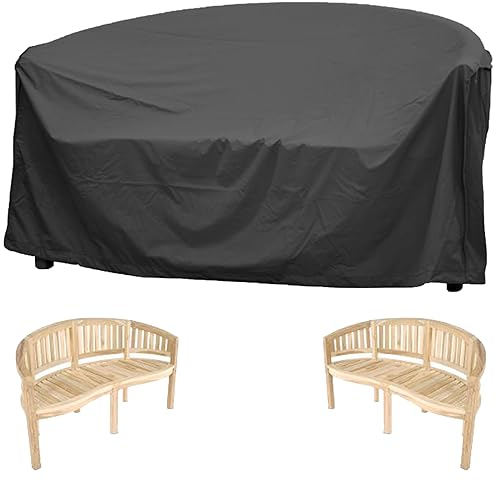 Bananenbank Schutzhülle Wasserdicht, Abdeckhaube Bananenbank, Bananenbank Abdeckung 420D Oxford-Stoff- Schwarz (155 * 70 * 86cm)