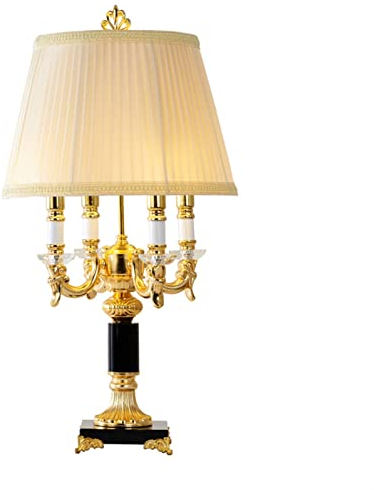 Schlafzimmer-Nachttischlampe Nachttisch Lampe Candelabra Luxus Kristall Tisch Klassische Eleganz Schlafzimmer Nachttischlampe Geeignet for Wohnzimmer Büro Home Decoration Schreibtischlampe Tischlampe