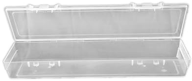 SHC Web Plastic Art Box - Paintbrush/Pen/Pencil - 550ml - 31 x 8 x 3.8cm - For Artists/Students/Paint/Brushes - Art/Craft Storage - Pencil Case - Hinged Lid - Hanging Tab