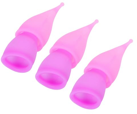 HAPINARY Coppe Mestruali in Silicone 30ml Set 6 Pezzi Morbide Anti-perdite per Periodo Femminile Impermeabili per Nuoto, Escursionismo e Corsa Doppio Colore Rosa e Viola per Femminile Sostenibile