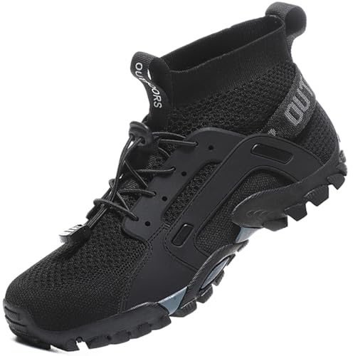 VTASQ Scarpe da Trekking Uomo Scarpe da Trail Running Traspiranti Passeggiate Stivali per Antiscivolo Sportive All'aperto Donna Scarpe da Escursionismo Leggero Tennis Sportiva Nero 41 EU