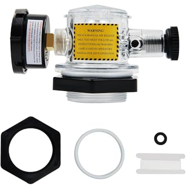 273564Z 273564 Soupape de décharge d'air manuelle pour Pentair Triton II, Triton C, TR100C et TR140C Filtre à sable pour piscine Spa Valve de décharge d'air avec écrou de verrouillage Valve de