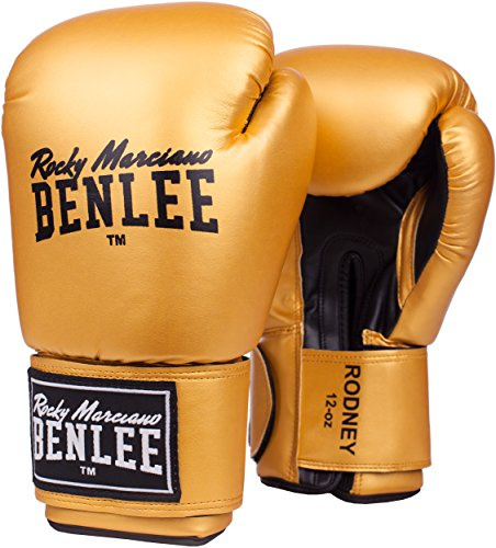 BENLEE Boxhandschuhe aus Artificial Leather Rodney Gold/Black 06 oz