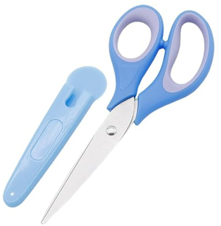 Kindersicherheitsschere, Handwerksschere mit stumpfer Spitze aus Edelstahl, perfekt für Zuhause und Schule, 16 cm