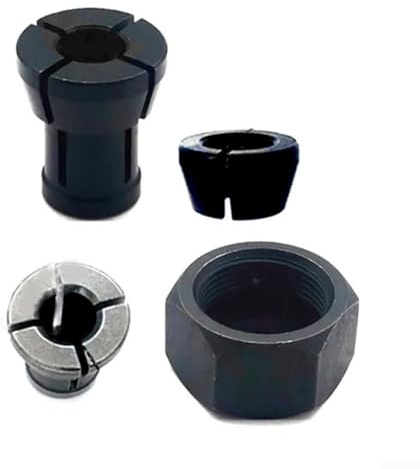 VersaGenius 4-teiliges Oberfräsen-Spannzangen-Set aus Stahl für RT0701C RP0900K M361 3608B RT0702C RT0700CX2 Oberfräse