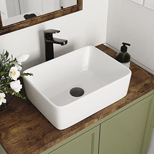 DeerValley White Rectangular Countertop Sink 40.5x30.5x13cm