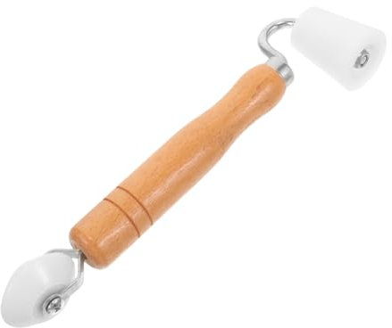 IWOWHERO Wallpaper Seam Roller Wallpapers Roller Tool Wood Handle for Smooth Application