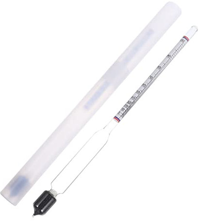 SOIMISS 2pezzi Misuratore Alcolico in Vetro Idrometro per Strumenti per Misurazione Contenitore per Test Idrometro Kit per Preparazione della Birra