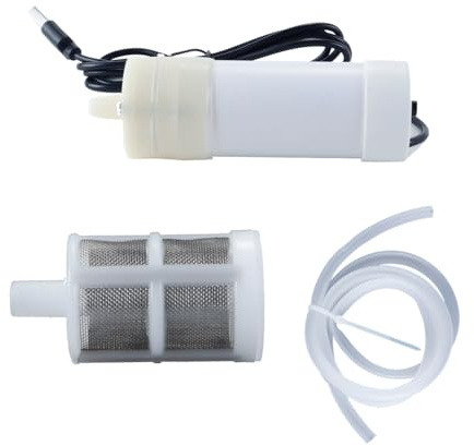 Ausi Self-priming USB Water Pump, Portable Electric Mini Self Priming Pump DC5V with Stainless Steel Filter for Cutting Machines, Angle Grinders, Home