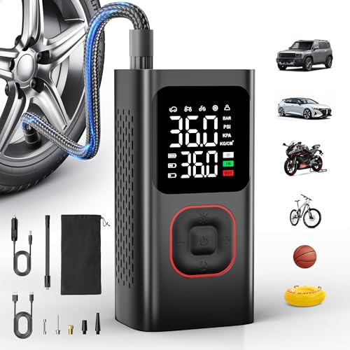 Sealong Elektrische Luftpumpe/Fahrradpumpe, 150PSI Mini Kompressor