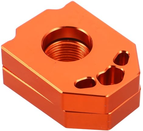 Mikinona Tenditore Catena Moto in Lega di Alluminio Arancione Regolatore Posteriore Precisione per Dirt Bike e Terreni Difficili Installazione Rapida e Regolazione Veloce
