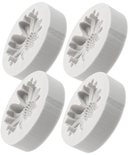 MUELODSIC Stampo in Silicone Piccolo per Sapone e Candele a Forma di Margherita e Crisantemo, Set da 4 Pezzi Resistente al Calore per Resina Artigianale e Decorazioni per Casa,