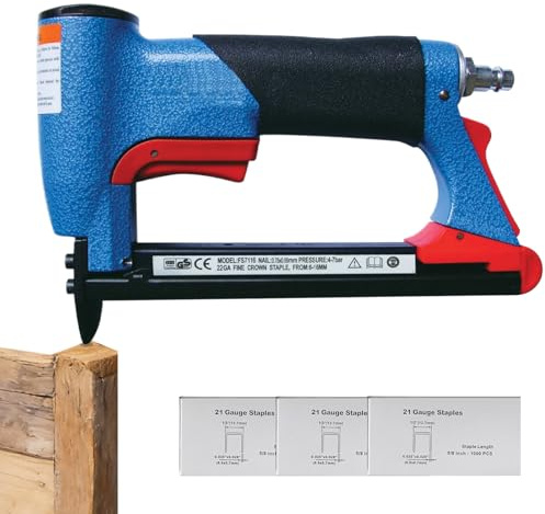 Pneumatischer Nagler von Finishes | Schweres Werkzeug zum Trimmen von 4-8bar 3600 Nägeln, Druckluftnagler mit schwerem Schlagwerk – für die Herstellung von Möbeln, Tischlerei, Heimwerken und Montage