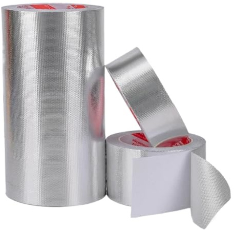 Värmeskyddstejp av aluminiumfolie, Aluminiumfolietejp 20m x 0,15mm Flera storlekar Isolering EM Skärmtak Fönster husbilar(20mx0.15mmx100mm)