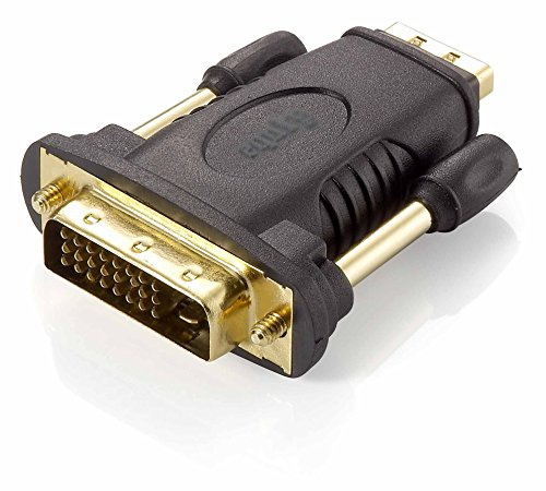 Equip 118908 Adaptador de Cable DVI (24+1) HDMI A Negro - Adaptador para Cable (DVI (24+1), HDMI A, Male Connector/Female Connector, Negro)