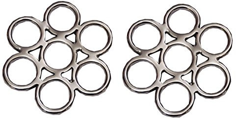 AMKA Flower Glücksrad Edelstahl, für Hackamore gebisslos Reiten 1 Paar