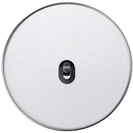 Aeromdale Pfanne und Topfdeckel Edelstahl Anti-Splash, Silber, 33 cm Splatter Screen Mesh Öl Bratpfanne Topfdeckel Deckel Kochutensilien
