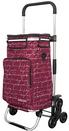 Rubberneck Carrello Pieghevole per la Spesa con Vano di Raffreddamento e Maniglia regolabile in Altezza, Rosso