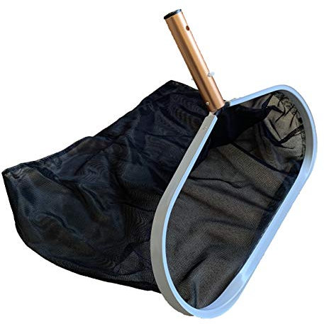 Happy Heavy Duty Aluminium Deep Metal Swimming Pool Net Leaf Skimmer for Cleaning Leaves and Debris