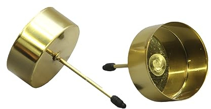 4er Set Teelichthalter nr360 Kerzenstecker Adventskranz Stecker Gold Farben zum Stecken Kerzenhalter Metall Kerzenhalter für Kränze Teelichtalter Pick Kranz Stecker…
