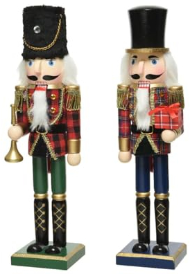 Kaemingk Soldatino schiaccianoci Nutcracker in Legno 25x7,5x6cm 1 Pezzo