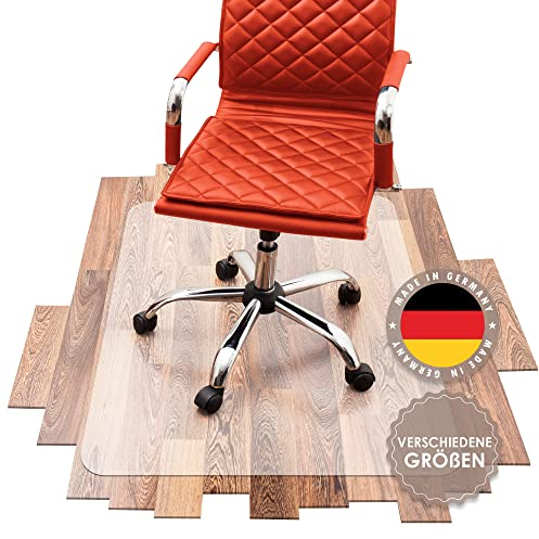 SCHMIEDWERK Bürostuhl Unterlage versch. Größen - Bodenschutzmatte für Schreibtischstuhl Antirutsch in milchweiß | Made in Germany (90x120cm)
