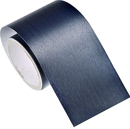 Kelendle Metallic Wallpaper Border Peel and Stick Flexible Molding Trim Self Adhesive Decorative Wall Lines Border Lines for Bathroom Kitchen Hotel DIY Home Decoration 4.2x196.8 Navy Blue