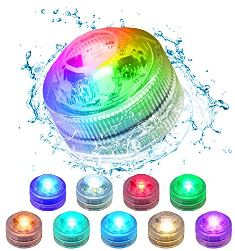 RGB Unterwasser LED Licht Multi Farbwechsel Flammenlose LED Runde CR2450 Super Helle Weiße Warmweiße LED mit Fernbedienung Halloween Lichter Kürbis