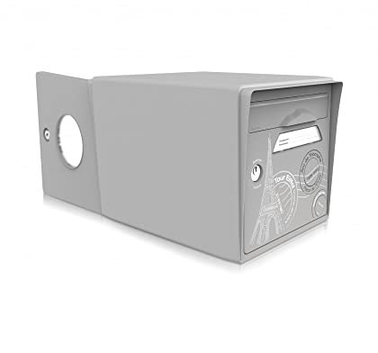 Boîte aux Lettres Gris Souris 2 Portes Paris est Belle