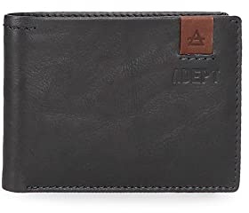 ADEPT MAX Cartera Horizontal con Monedero Azul 11,5x8x1 cms Piel