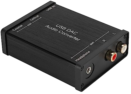 USB Adapter, GV-023 Digital zu Analog DAC Converter USB Soundkarte für Alle Gängigen Betriebssysteme