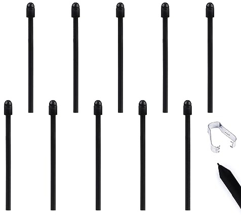 10 Stück Ersatzspitzen Stylus Pen für Remarkable 2, Ersatz der Maker-Stiftspitze mit Installationswerkzeug Stylus-Spitze Malen Schreibzubehör für Remarkable 1&2 Remarkable Maker Plus (Schwarz)