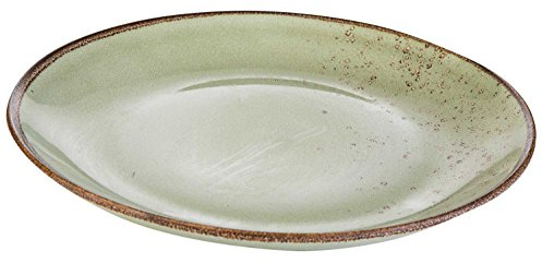 Creatable Speiseteller Flachteller Essteller | Steinzeug | Grün | spülmaschinenfest