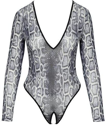 Cottelli Lingerie Body, Grau, L